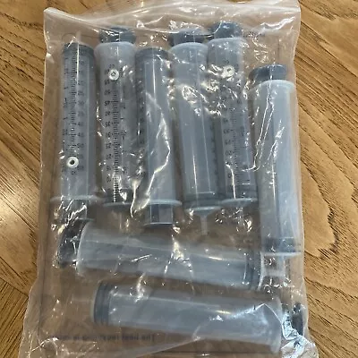 60 Ml /cc Large Plastic Syringe For Scientific And Industrial Use (Pack Of 8) • $11.99