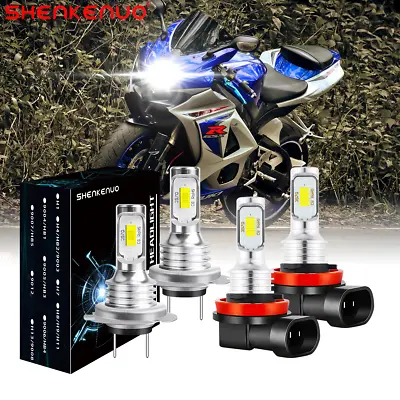 H7 H9 LED Headlight White Bulbs Light For Suzuki GSXR600 750 2006-2007 2011-2019 • $22.99