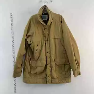 VTG Eastern Mountain Sports Tan Brown XL Men's Overcoat Jacket • $35