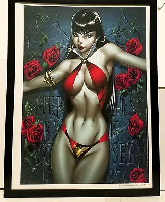 Vampirella 12x16 FRAMED Art Print By J. Scott Campbell (from #1) NEW Comic Poste • $39.95