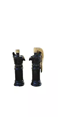 Pair Of Vintage Wind Jammer Water Pump Avon Glass Bottle After Shave Collectible • £33.73