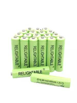 20-PCS Rechargeable NiMH 1.2V AAA 600mAh Ni-mh Batteries Solar-Powered D20 • $12.99