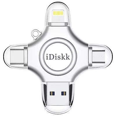 IDiskk MFI Photo Flash Drive For IPhone 15/14/13/12 11/XR/X/8/7/6，PC/mac/ipad • $97.59