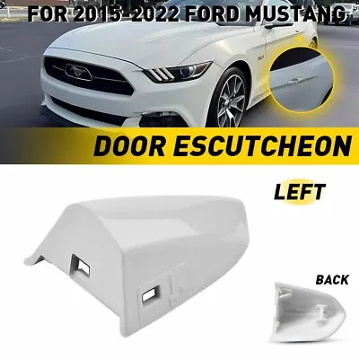 White For 2015-2022 Mustang Driver Door Handle Key Cover Cap-Bezel • $15.19