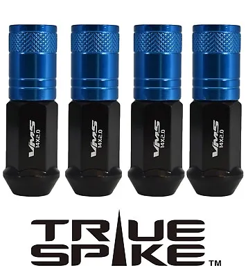 20 True Spike 70mm Steel Lug Nuts Blue Tuner Style For Chevy Corvette C5 C6 C7 • $139.95