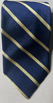 Brooks Brothers Makers Tie Striped Navy Blue Italian Designer Silk • $35