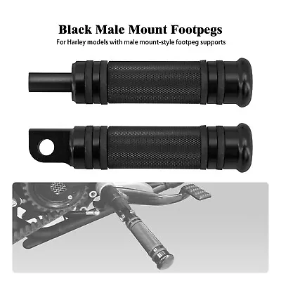 Knurled Rear Male Mount Foot Pegs Fit For Harley Touring Sportster Softail Dyna • $15.19