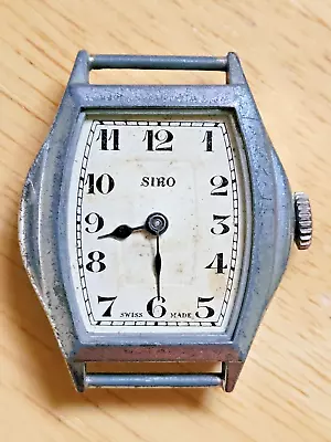 Vintage Siro Gents Mechanical Trench Tank Watch • £18