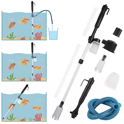 $15.69 • Buy Electric Aquarium Cleaner Syphon Fish Tank Pump Vacuum Gravel Water Filter Tool
