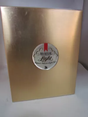 MICHELOB LIGHT BEER Logo Brass Adult Niche Urn For Ashes 200 CU.IN. • $199.99
