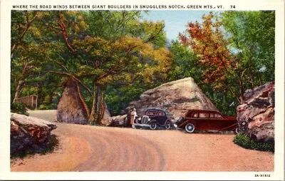 Vintage Vermont Postcard - Smugglers Notch - Green Mountain State • $5.49