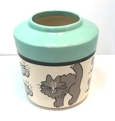 Cat And Mouse Whimsical VTG Studio Pottery Ceramic Vase B-Ware Cat 80's • $49.99