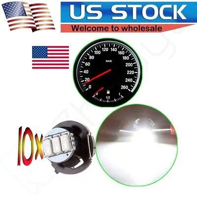 10Pcs  White T4/T4.2 Neo Wedge LED Bulb HVAC Climate Controls Car Replace Light • $7.99