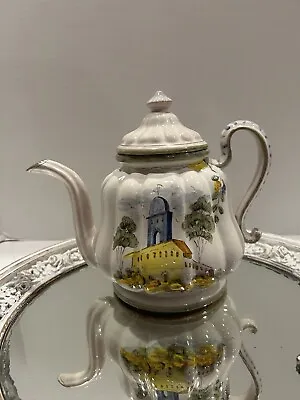 Antique Cantagalli Italian Faience Majolica TEAPOT • $149.99