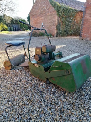 £200 • Buy Ransomes Twenty Four 24  Mark 2A - Cylinder Mower With Trailing Ride On Seat