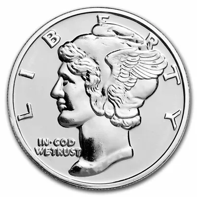 Mercury Dime 1 Oz Silver Coin • $39.70