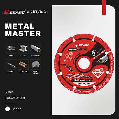 EZARC Diamond Cutting Wheel 5 X 7/8 Inch For Metal Cut Off Wheel Disc 5000+ Cuts • $27.16