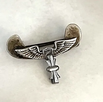 Vintage Military  Wings  Pin Brooch Sterling Silver • $14