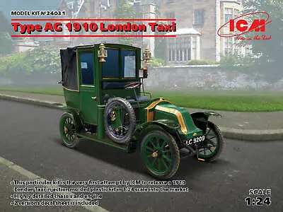  ICM 1:24 Scale Model Kit  Type AG 1910 London Taxi 	 ICM24031  • £27.12