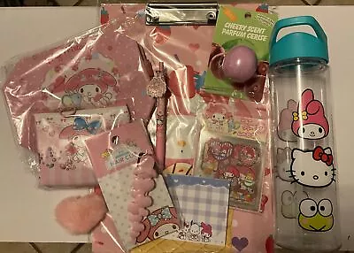 Sanrio My Melody Bundle Clipboard Water Bottle Wristlet Bag Coin Bag ECT! • $21.93