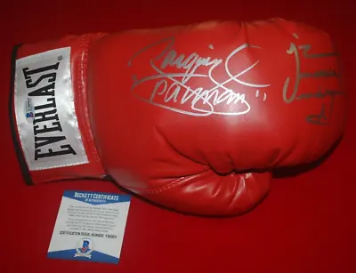 MANNY PACQUIAO JUAN MARQUEZ Signed Everlast Laced Boxing Glove Beckett Y30963 • $699.95