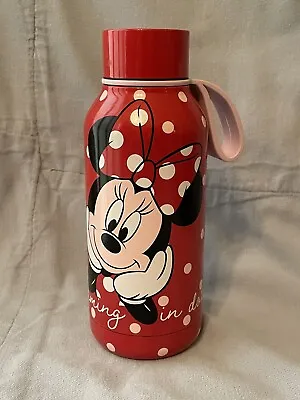 NEW Walt Disney Parks Minnie Mouse Polka Dot Stainless Steel 11oz Water Bottle • $29.95