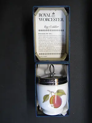 Royal Worcester Kingsize Egg Coddler - Evesham Pattern With Box & Instructions • £10