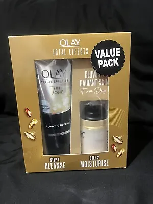 Olay Total Effects 7in1 Facial Foaming Skin Cleanser+Normal Day Cream SPF15 Set • $21.49