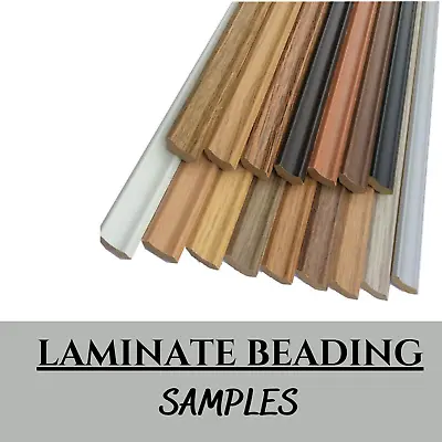 Laminate Beading Scotia Edge Trim - SAMPLE PIECES - 10CM - Various Colours • £2.99