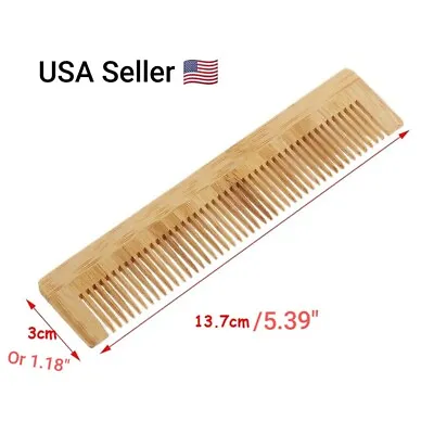 1PC Natural Wooden Comb Bamboo Hair Vent Brush Brushes Hair Care And Beauty SPA • $4.65