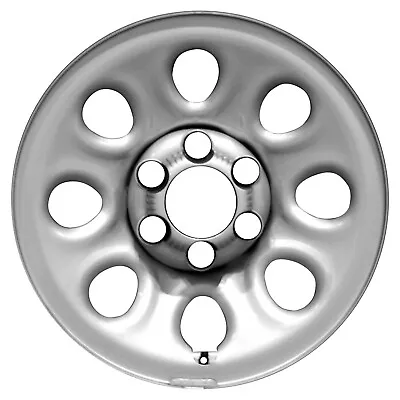 $100.18 • Buy Refurbished Painted Flat Silver Steel Wheel 17 X 7.5 9595246