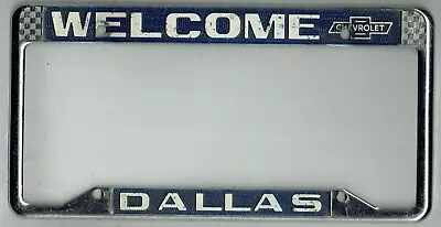 RARE Dallas Oregon Welcome Chevrolet Vintage Dealer Texas License Plate Frame • $98