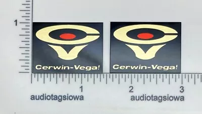 Cerwin Vega Speaker Badge Emblem Custom Made Aluminum Cerwin-Vega! Red Dot • $9.95