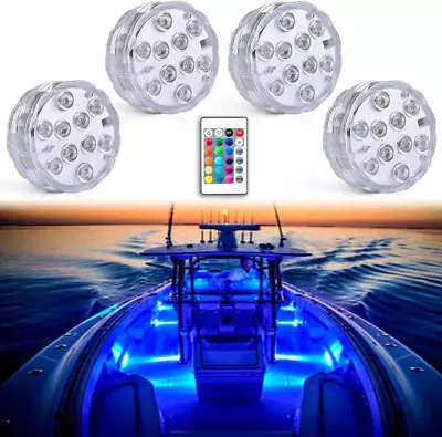 Boat Lights Wireless Battery Operated Waterproof Marine Led Light For Deck Ligh • $36.54