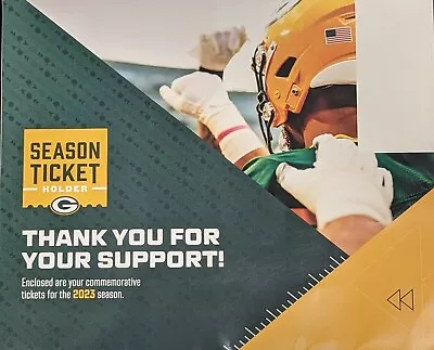 Green Bay Packers Commemorative Season Tickets 2023 • $9.99
