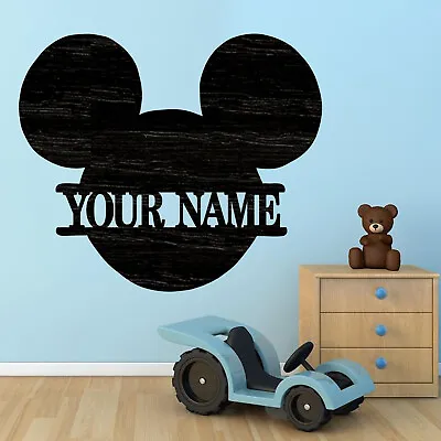 Personalized Mickey Mouse Name Sign Wood Plaque Signwood Crafts • $19.99