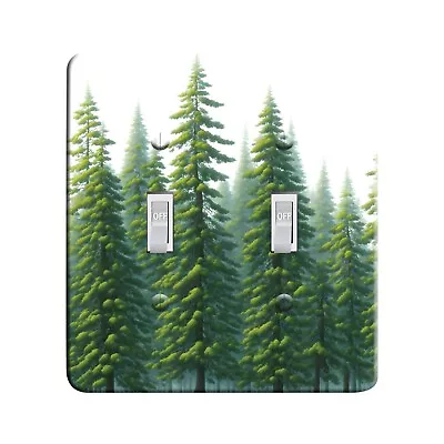 Embossi Printed Maxi Metal Switch Plate Cover - 7409 Pine Tree Mist • $9.99