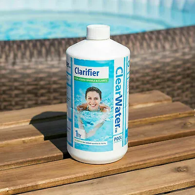 Clearwater 1L Clarifier Chemical Swimming Pool Lay Z Spa Hot Tub CH0009 • £13.95