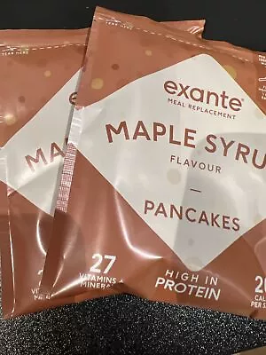 £24.99 • Buy 20 X Exante Meal Replacement Maple Syrup Pancakes