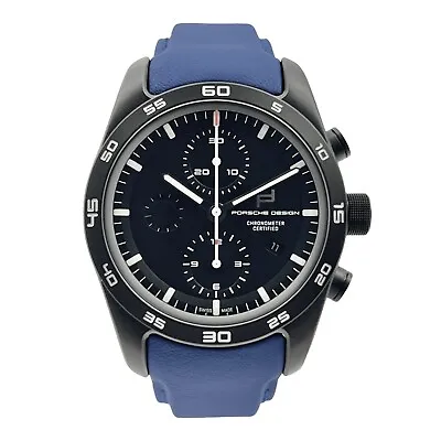 Porsche Design 6014.0001 Chronotimer Titanium Leather Automatic Men's Watch 42mm • $4995