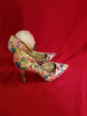 A.N.A.SHOES Sz 9M Floral 4  Heels • $35