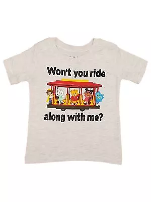 Jumping Beans Toddler Boys Gray Short Sleeve Daniel Tiger Tee Shirt T-Shirt 2T • $14.99