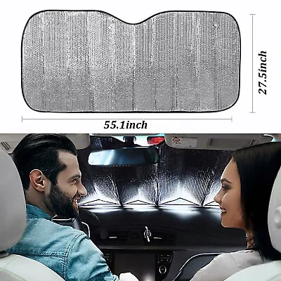 Foldable Car Windshield Front Window Sun Shade Cover Visor UV Block Protector • $7.99