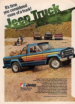 1980 Jeep Honcho J-10 Pickup Truck Original Color Ad  • $16.47