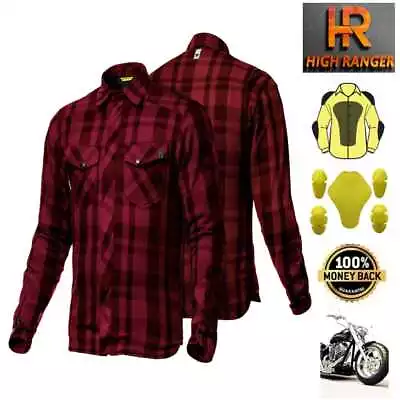 Men Motorbike Flannel Lumberjack Shirts Reinforced With DuPont™ Kevlar® Fiber • $139.99