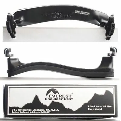 Everest EZ-4A Violin Adjustable Shoulder Rest For  4/4  &  3/4  Size Violin • $13.99