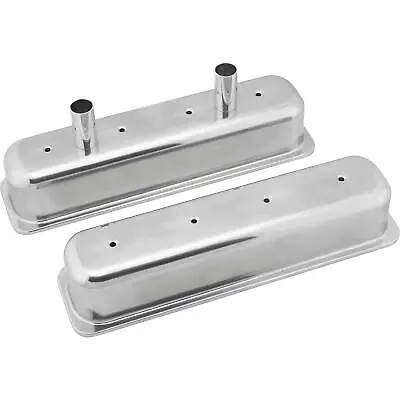 SBC Chevy Vortec Centerbolt 305 350 Aluminum Tall Circle Track Valve Covers • $89.99