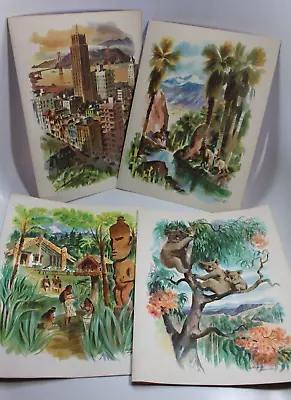 Lot Of 4 Menus 1960 SS Lurline Matson Lines Louis Macouillard California NZ Aus • $38