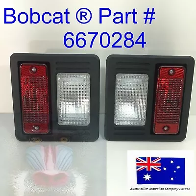 Fits Bobcat Rear Tail Light Set Pair Red Clear 6670284 T650 T740 T750 T770 T870 • $75.87