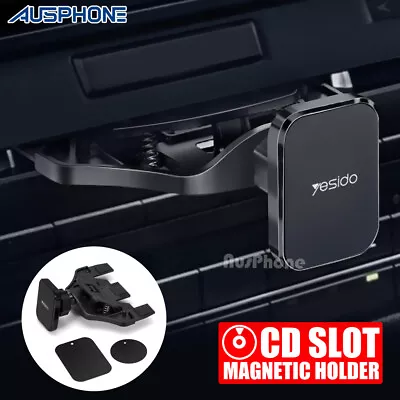 Universal Magnetic Car Phone Holder CD Slot Mount Stand For GPS Mobile IPhone 15 • $16.75